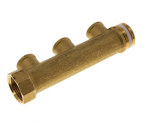 G 1'' x 3xG 1/2'' F/M/F Brass Distributor pipes 10 Bar