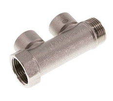 G 3/4'' x 2xG 1/2'' F/M/F Nickel plated Brass Distributor pipes 10 Bar