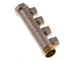G 1'' x 4xG 1/2'' F/M/F Nickel plated Brass Distributor pipes 10 Bar