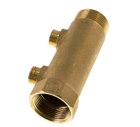 G 1 1/4'' x 2xG 1/2'' F/M/M Brass Distributor pipes 10 Bar
