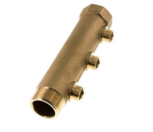 G 1 1/4'' x 3xG 1/2'' F/M/M Brass Distributor pipes 10 Bar