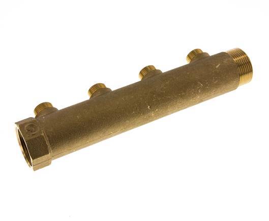 G 1 1/4'' x 4xG 1/2'' F/M/M Brass Distributor pipes 10 Bar