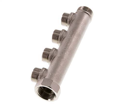 G 3/4'' x 4xG 1/2'' F/M/M Nickel plated Brass Distributor pipes 10 Bar