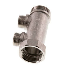 G 1'' x 2xG 1/2'' F/M/M Nickel plated Brass Distributor pipes 10 Bar