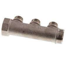 G 1'' x 3xG 1/2'' F/M/M Nickel plated Brass Distributor pipes 10 Bar