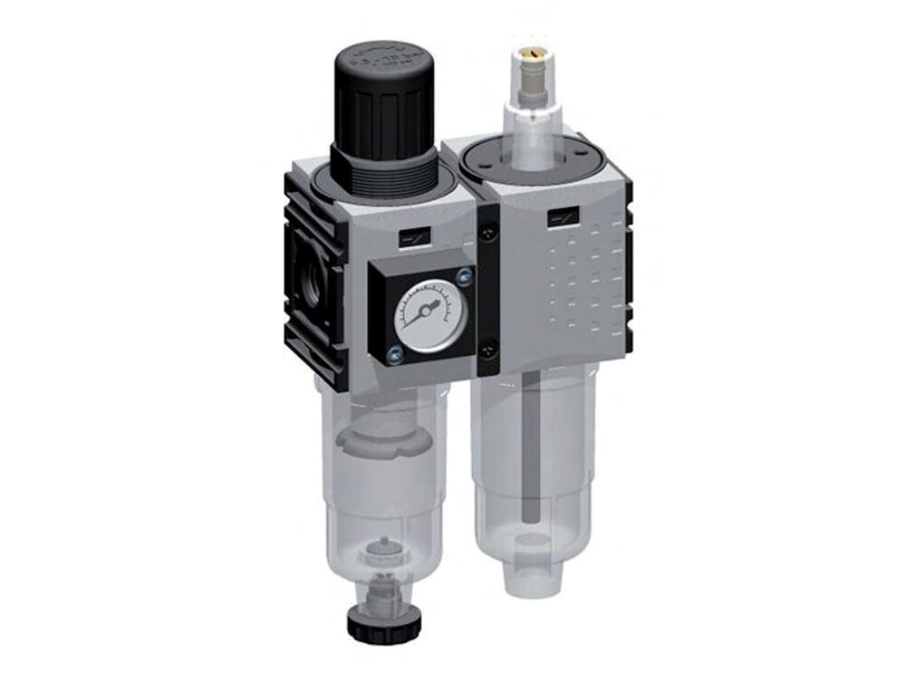 FRL 2-Part G1/4'' 800 l/min 0.2-4.0bar/3-58psi Auto Metal Futura 0