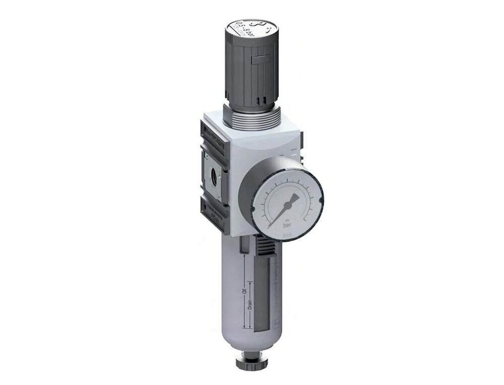 Filter-Regulator G3/8'' 2500 l/min 0.5-10.0bar/7-145psi Auto Metal Futura 1