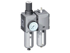 FRL 2-Part G1'' 12000 l/min 0.5-8.0bar/7-116psi Semi-Auto Polycarbonate Futura 4