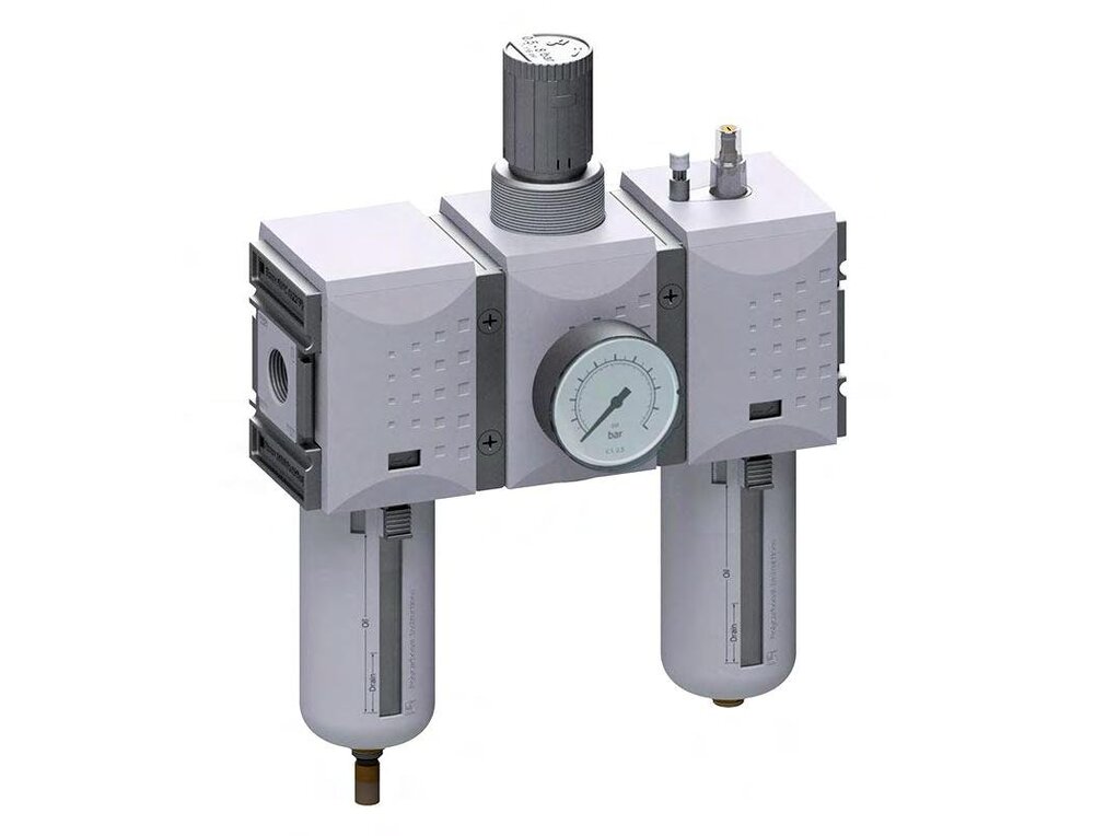 FRL 3-Part G1'' 12000 l/min 0.2-4.0bar/3-58psi Semi-Auto Metal Futura 4