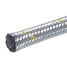 Oil & fuel hose with zinc plated steel braiding 9x12 mm 1 m