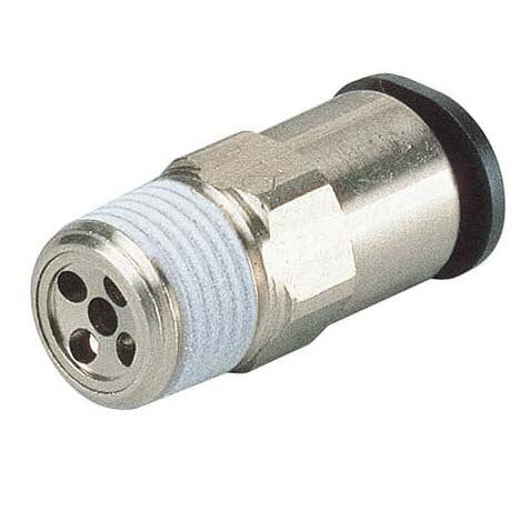 IN 8mm x OUT R1/8" Straight 1.9mm Orifice Meter-In Check Valve
