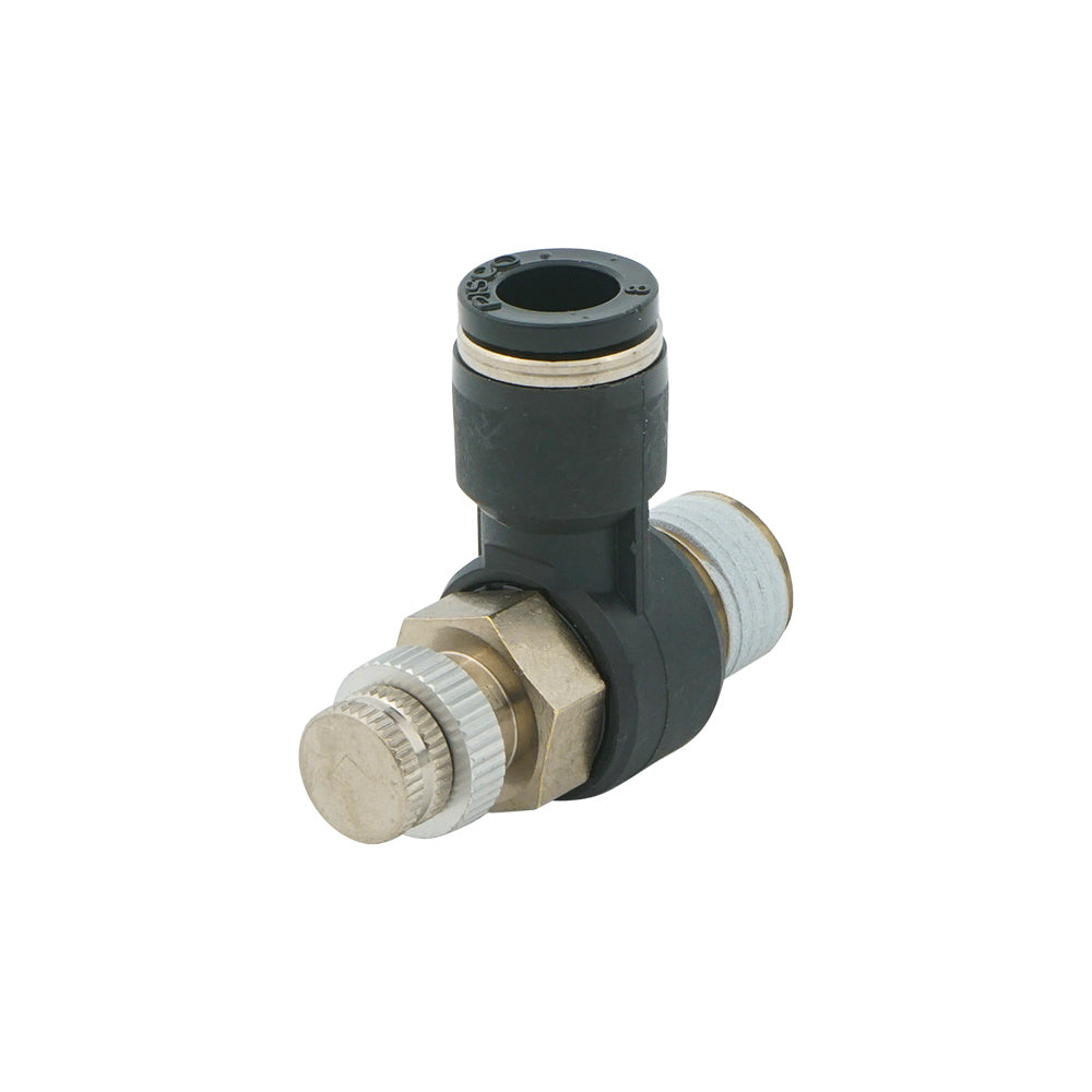 5/16" - R1/4" Elbow Pneumatic Needle Valve
