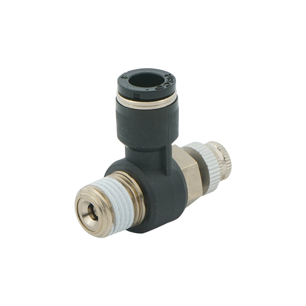 3/8" - R3/8" Elbow Pneumatic Needle Valve