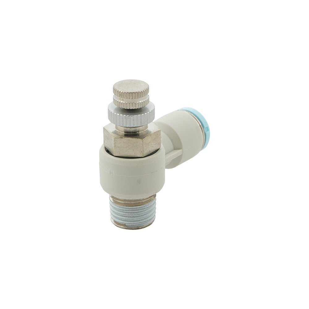 3/8" - R3/8" Elbow Clean-Room Package Pneumatic Needle Valve