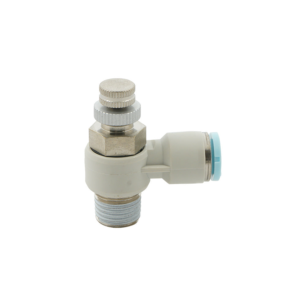 12mm - R1/2" Elbow Clean-Room Package Pneumatic Needle Valve