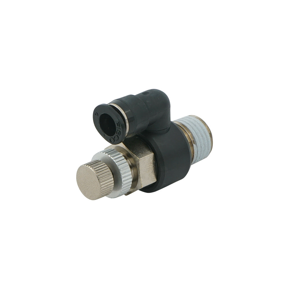 6mm - R1/8" Meter-In Low Cracking Pressure Rotatable Flow Control Valve