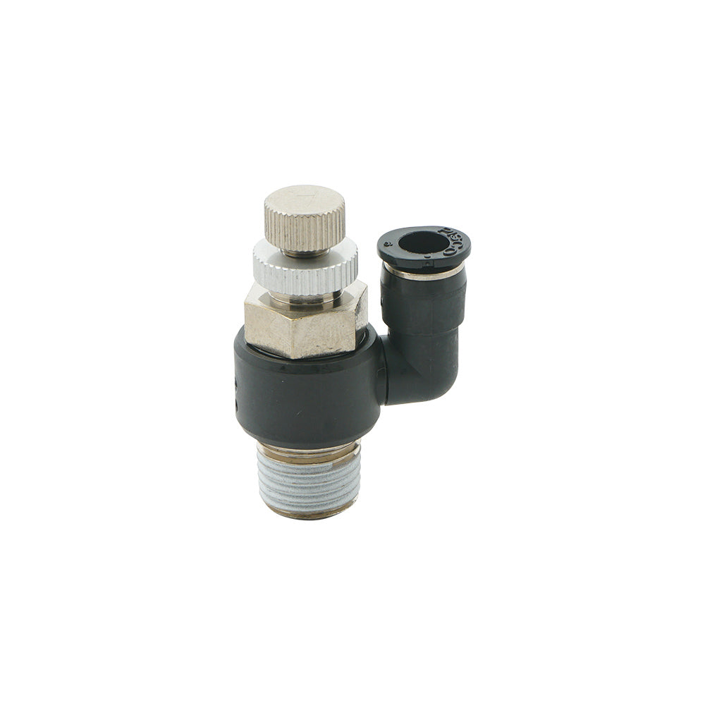 6mm - R1/8" Meter-In Low Cracking Pressure Rotatable Flow Control Valve