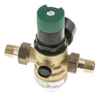 Filter Pressure Reducer Brass R1/2'' 40 l/min 1.5-6 bar/22-87psi Drinking Water