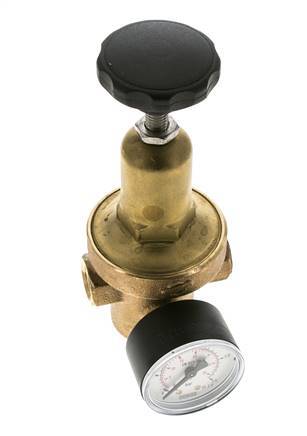 Water Pressure Reducer Bronze G3/8'' 10 l/min 0.2-2 bar/3-29psi