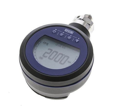 WIKA Digital Pressure Gauge 0..40 bar (0..580 psi) G 1/4'' Class 0.5 with Bluetooth