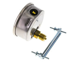 G1/2 Rear Connection Glycerine Pressure Gauge 0 to 0.6 bar 100mm WIKA