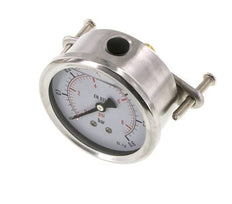 G1/4 Rear Connection Glycerine Pressure Gauge 0 to 0.6 bar 63mm