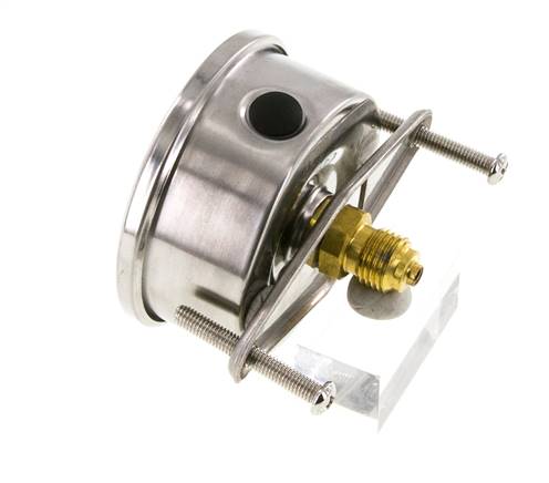 G1/4 Rear Connection Glycerine Pressure Gauge 0 to 0.6 bar 63mm