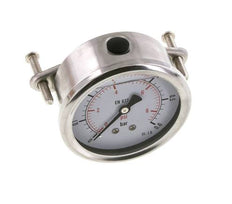 G1/4 Rear Connection Glycerine Pressure Gauge 0 to 0.6 bar 63mm