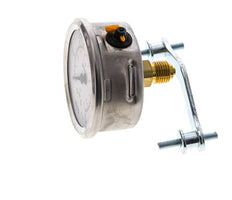 G1/4 Rear Connection Glycerine Pressure Gauge 0 to 0.6 bar 63mm WIKA