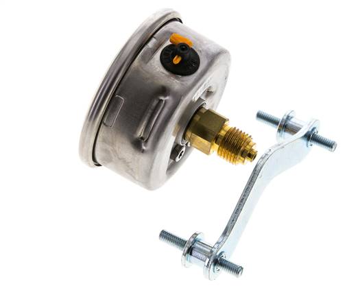 G1/4 Rear Connection Glycerine Pressure Gauge 0 to 0.6 bar 63mm WIKA