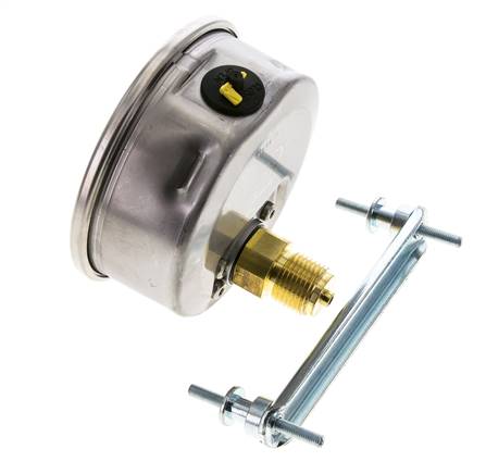 G1/2 Rear Connection Glycerine Pressure Gauge 0 to 1.6 bar 100mm WIKA