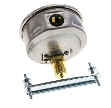 G1/2 Rear Connection Glycerine Pressure Gauge 0 to 1.6 bar 100mm WIKA