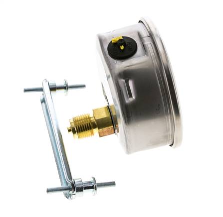 G1/2 Rear Connection Glycerine Pressure Gauge 0 to 1.6 bar 100mm WIKA