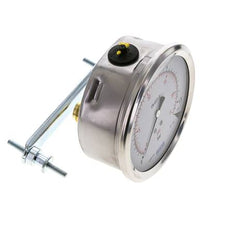 G1/2 Rear Connection Glycerine Pressure Gauge 0 to 1.6 bar 100mm WIKA