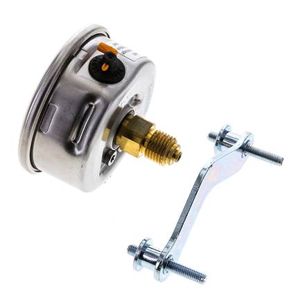G1/4 Rear Connection Glycerine Pressure Gauge 0 to 1.6 bar 63mm WIKA