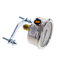 G1/4 Rear Connection Glycerine Pressure Gauge 0 to 1.6 bar 63mm WIKA