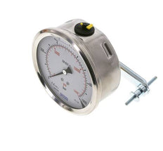 G1/2 Rear Connection Glycerine Pressure Gauge 0 to 1000 bar 100mm WIKA