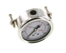 G1/4 Rear Connection Glycerine Pressure Gauge 0 to 1000 bar 63mm