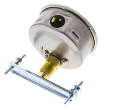 G1/2 Rear Connection Glycerine Pressure Gauge 0 to 100 bar 100mm WIKA