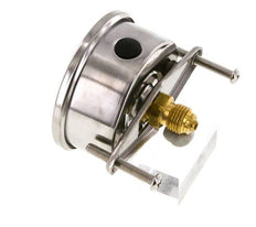 G1/4 Rear Connection Glycerine Pressure Gauge 0 to 100 bar 63mm