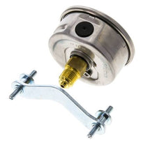 G1/4 Rear Connection Glycerine Pressure Gauge 0 to 100 bar 63mm WIKA