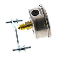 G1/4 Rear Connection Glycerine Pressure Gauge 0 to 100 bar 63mm WIKA