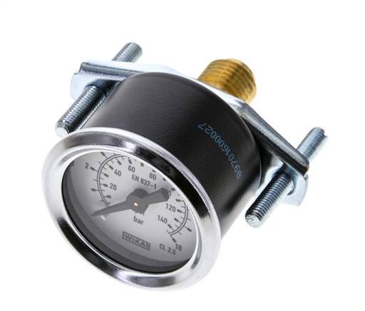 G1/4 Rear Connection Pressure Gauge 0 to 10 bar 40mm WIKA
