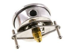 G1/4 Rear Connection Glycerine Pressure Gauge 0 to 10 bar 63mm