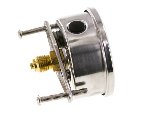 G1/4 Rear Connection Glycerine Pressure Gauge 0 to 10 bar 63mm