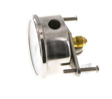 G1/4 Rear Connection Glycerine Pressure Gauge -1 to 0.6 bar 63mm