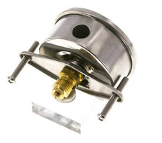 G1/4 Rear Connection Glycerine Pressure Gauge -1 to 0.6 bar 63mm