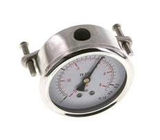 G1/4 Rear Connection Glycerine Pressure Gauge -1 to 0.6 bar 63mm