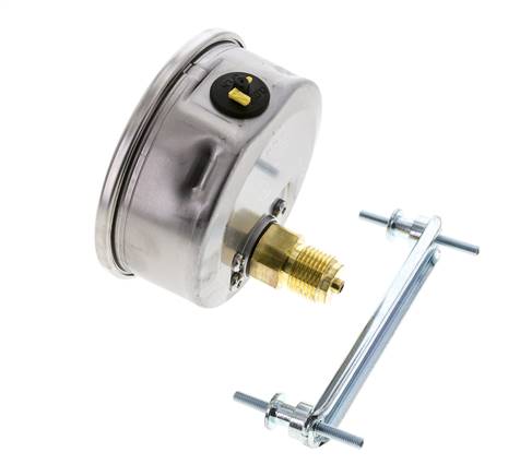 G1/2 Rear Connection Glycerine Pressure Gauge -1 to 1.5 bar 100mm WIKA
