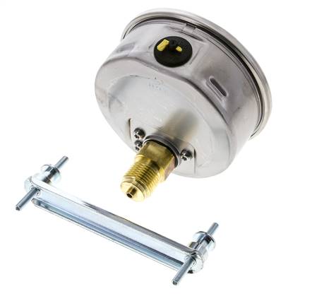 G1/2 Rear Connection Glycerine Pressure Gauge -1 to 1.5 bar 100mm WIKA